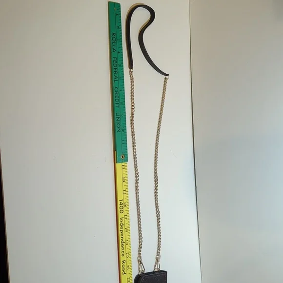 kate spade iPhone 12 MINI Magnetic Wrap Folio on a Removeable Chain Black NEW - Picture 10 of 10